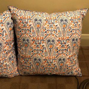 Two John Robshaw Euro Pillows & Cases
